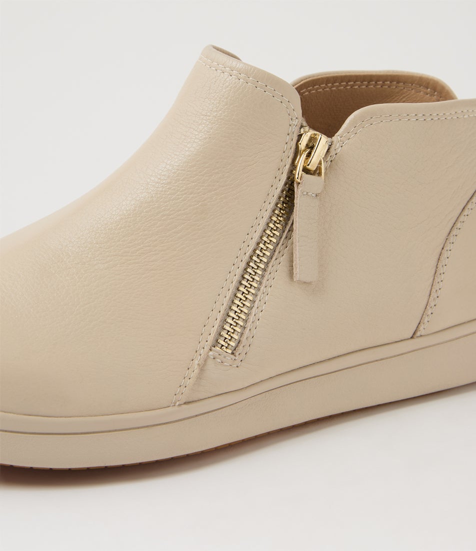 Donnies Xf Almond Leather Ankle Boots