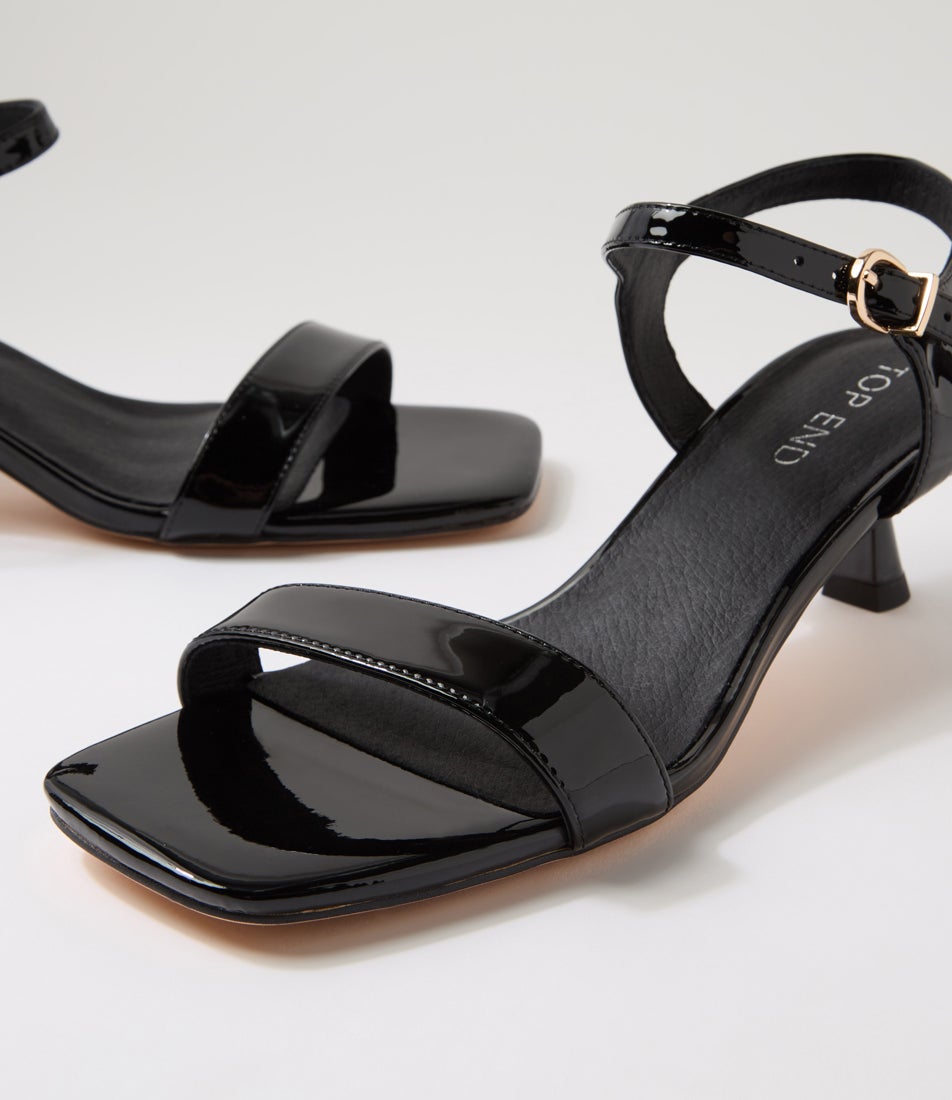 Kolina Black Patent Leather Sandals Kolina Black Patent Leather Sandals