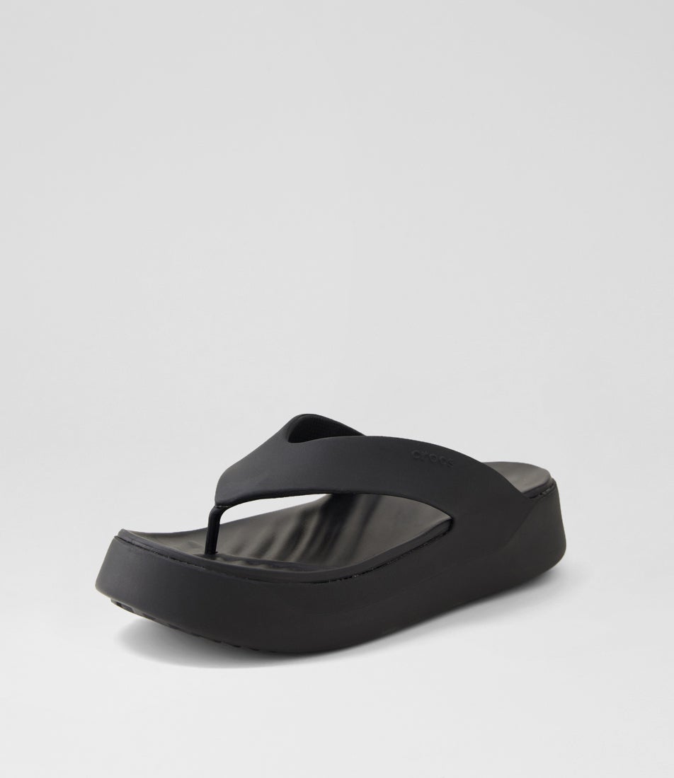 Getaway Platform W Black Croslite Thongs Getaway Platform W Black Croslite Thongs