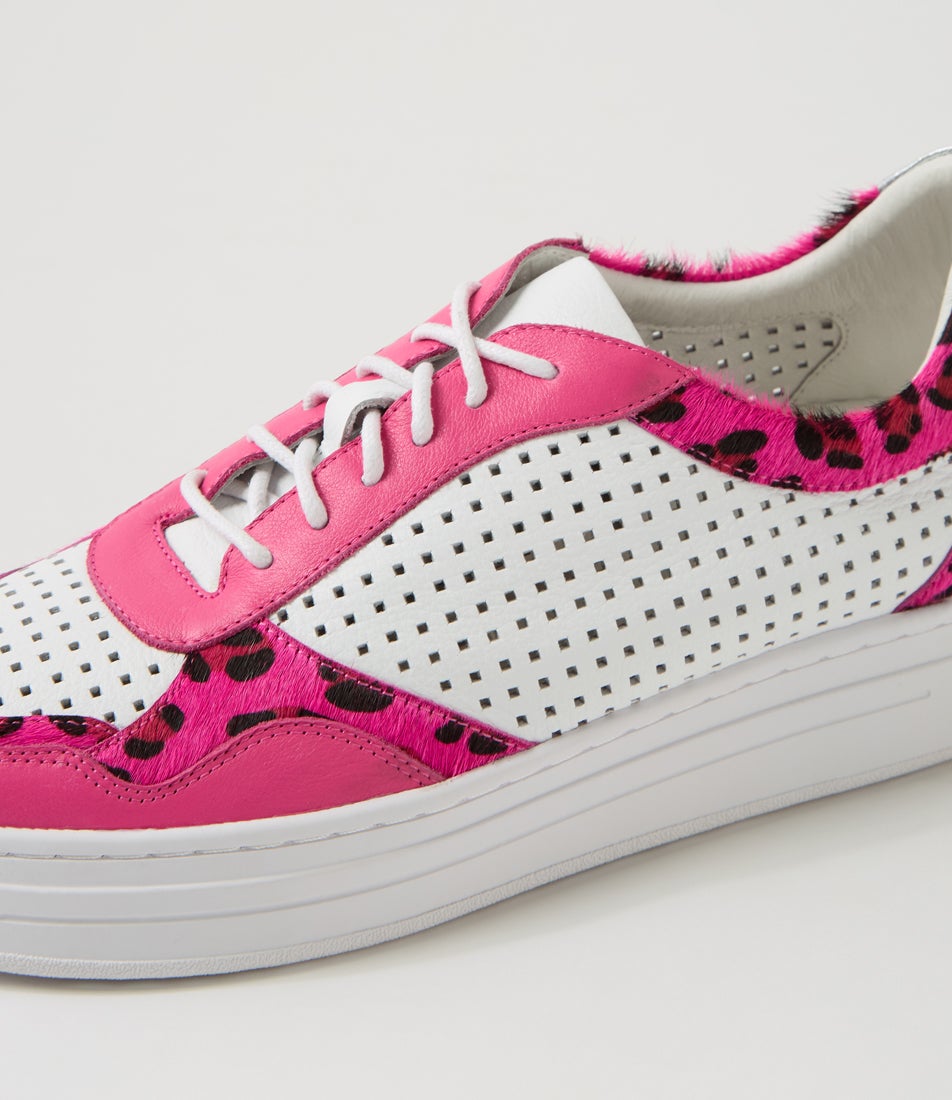 Neriss Fuchsia Leopard Multi Sneakers