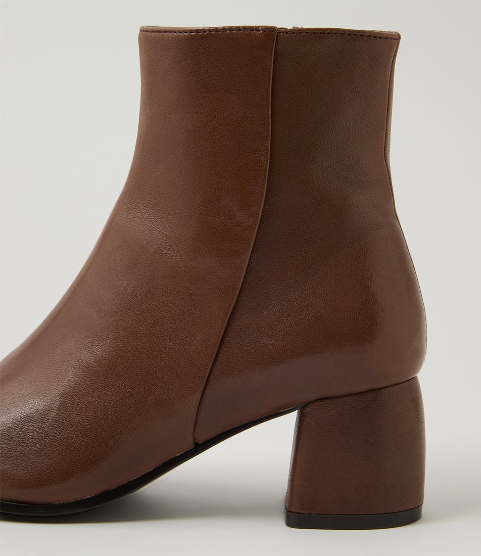 Felton Whiskey Leather Ankle Boots