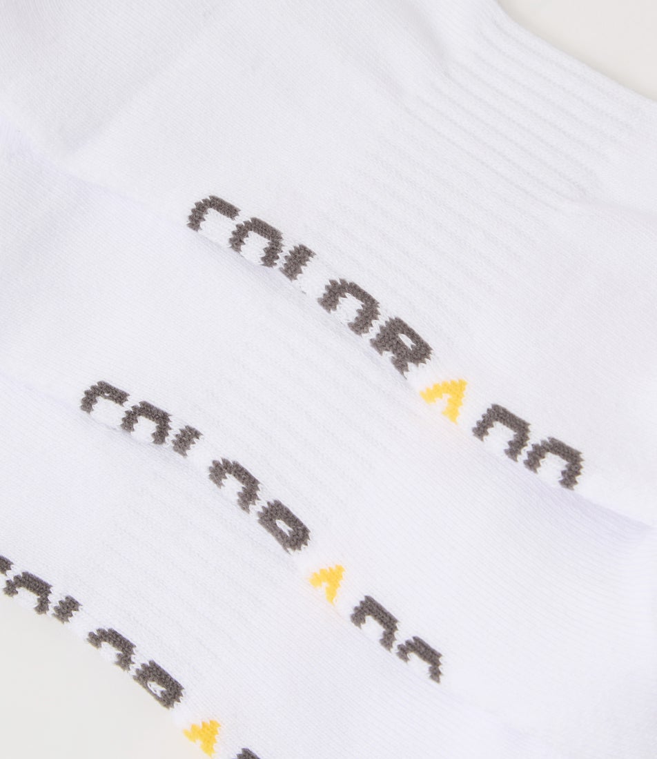 3pk Ankle Sport White Cotton Socks