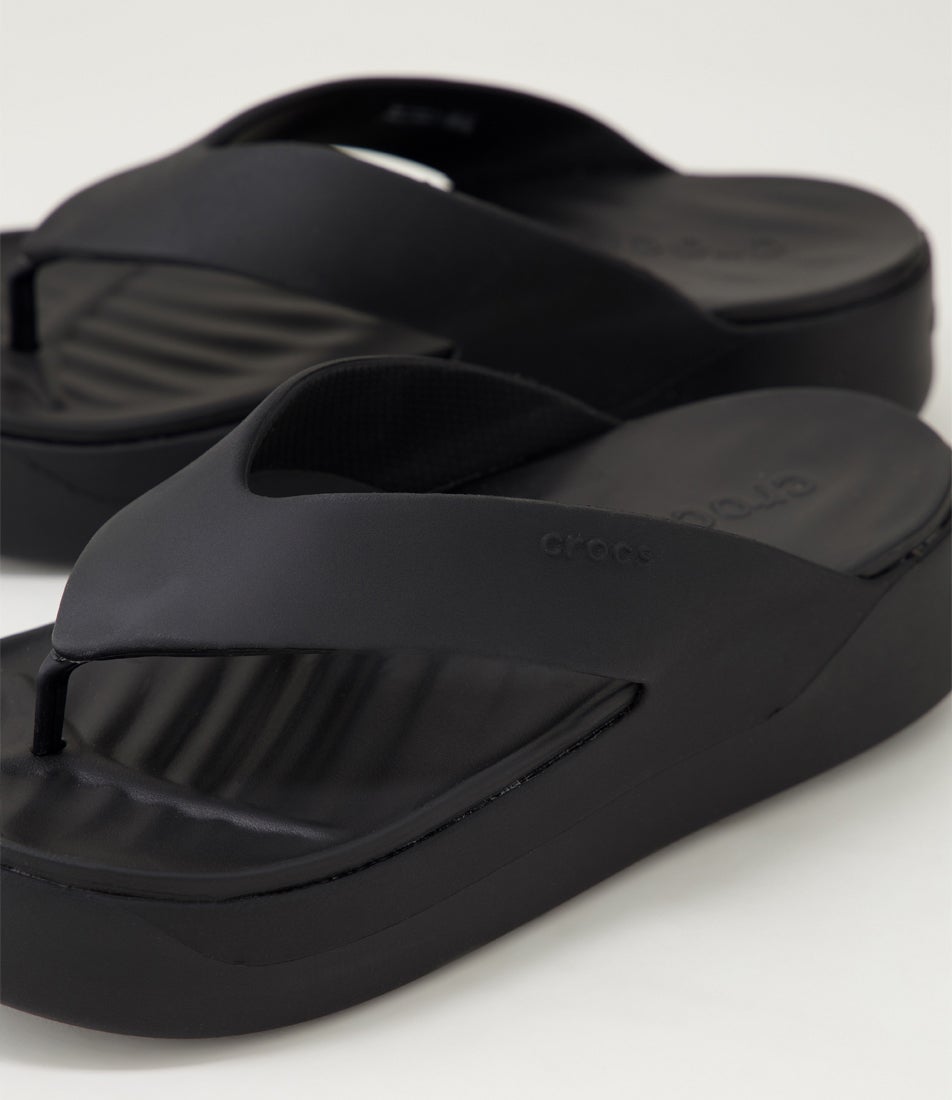 Getaway Platform W Black Croslite Thongs Getaway Platform W Black Croslite Thongs