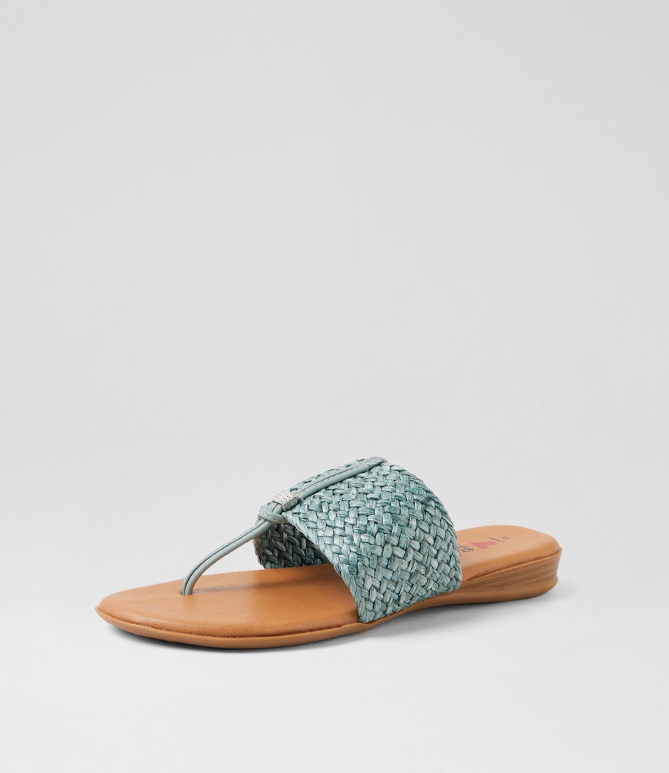 Declare Denim Synthetic Raffia Sandals