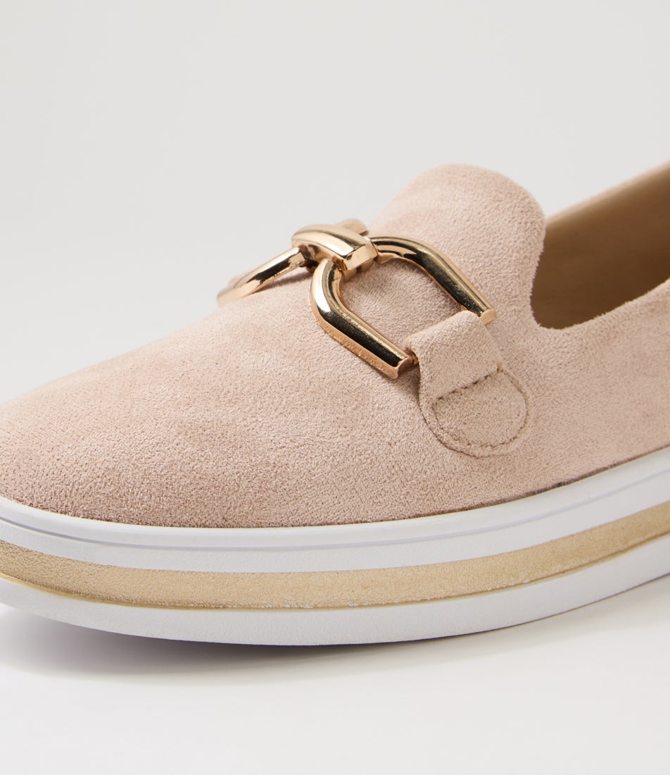 Nadison Nude Microsuede Flat Shoes