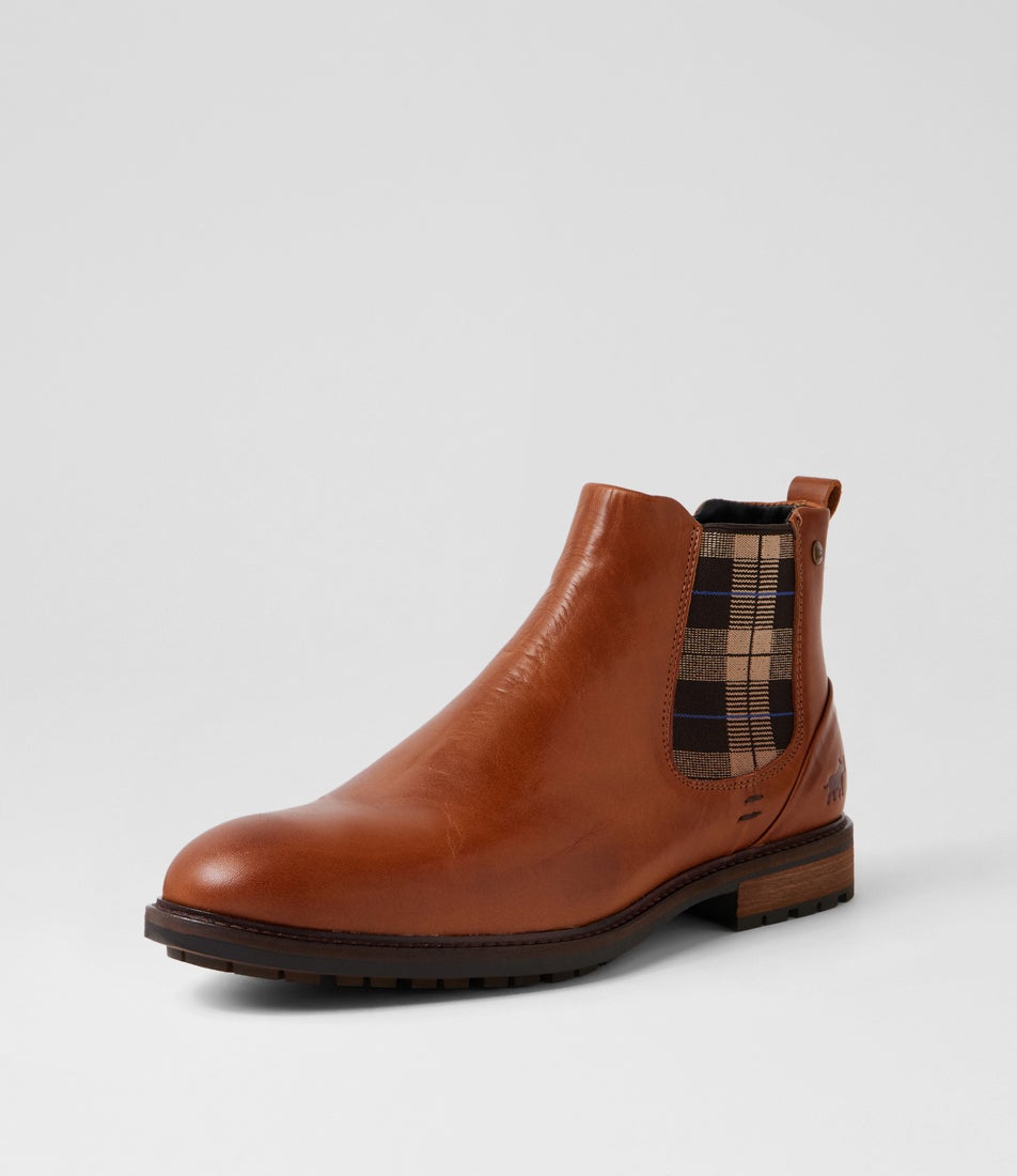 Faraday Tan Leather Chelsea Boots
