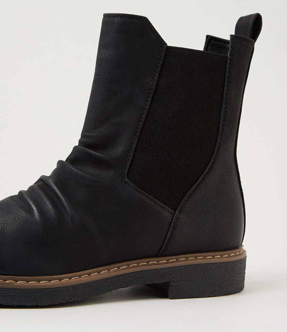 Brandan Black Ankle Boots