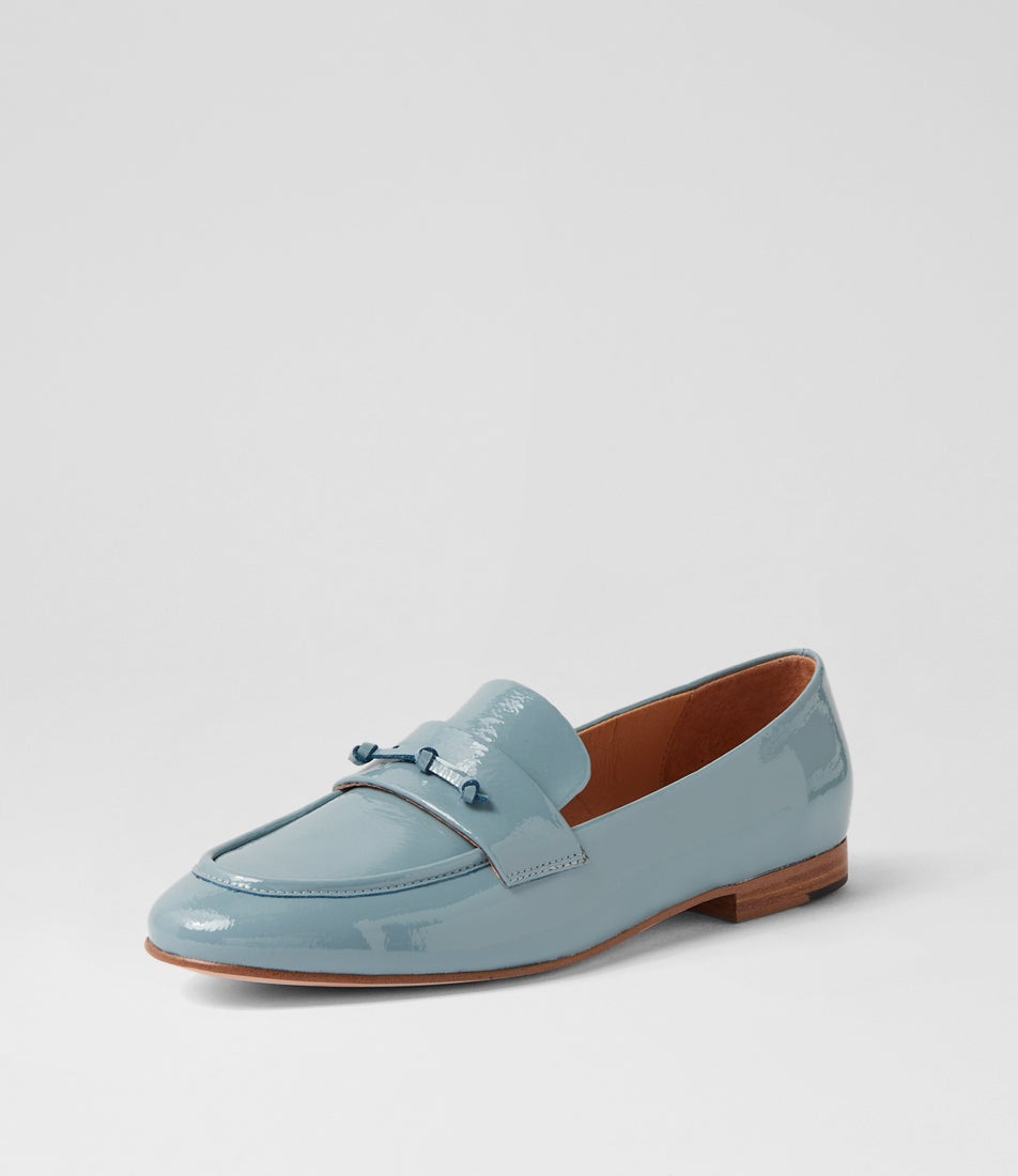 Ulacka Denim Patent Leather Loafers