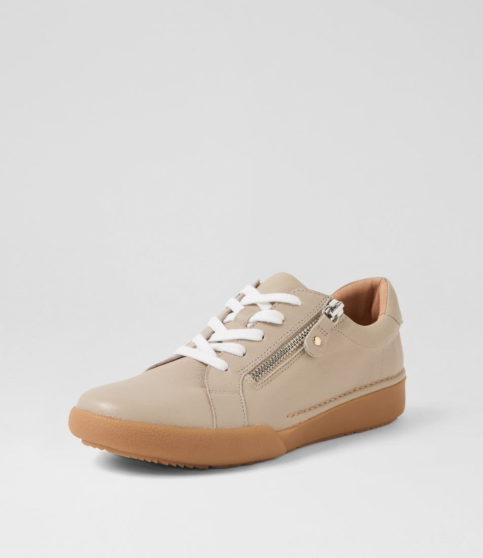 Yannas Mist Gum Leather Sneakers