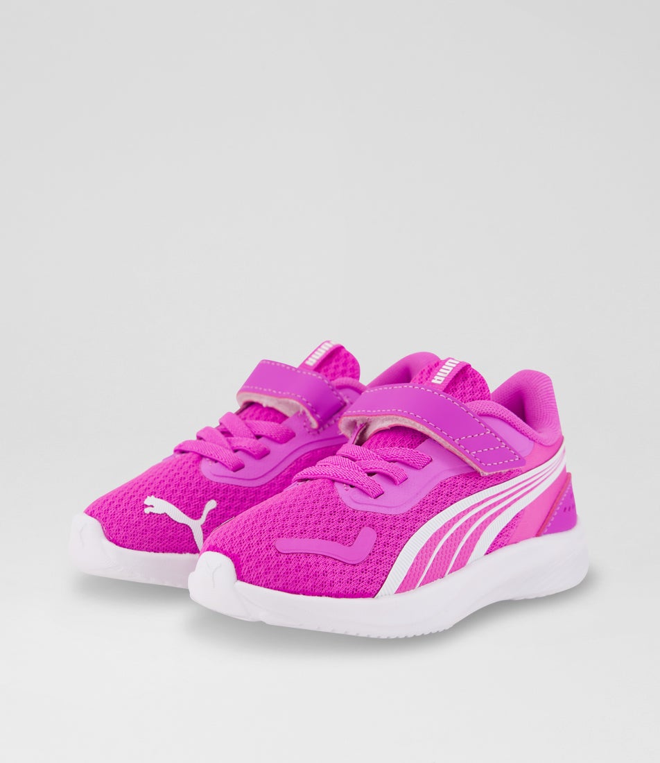 Pounce Lite Toddler Electric Orchid White Mesh Sneakers