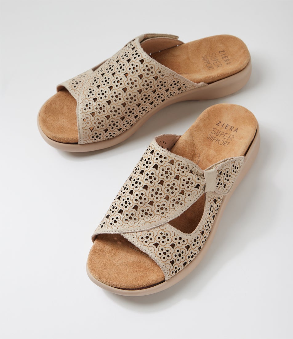 Binty Xw Almond Leather Sandals