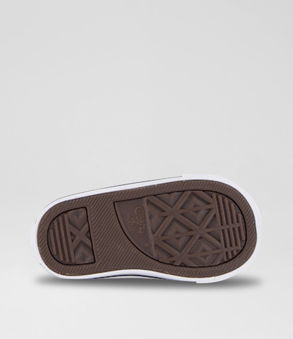 Ctas Hi Toddler Black White Canvas Sneakers