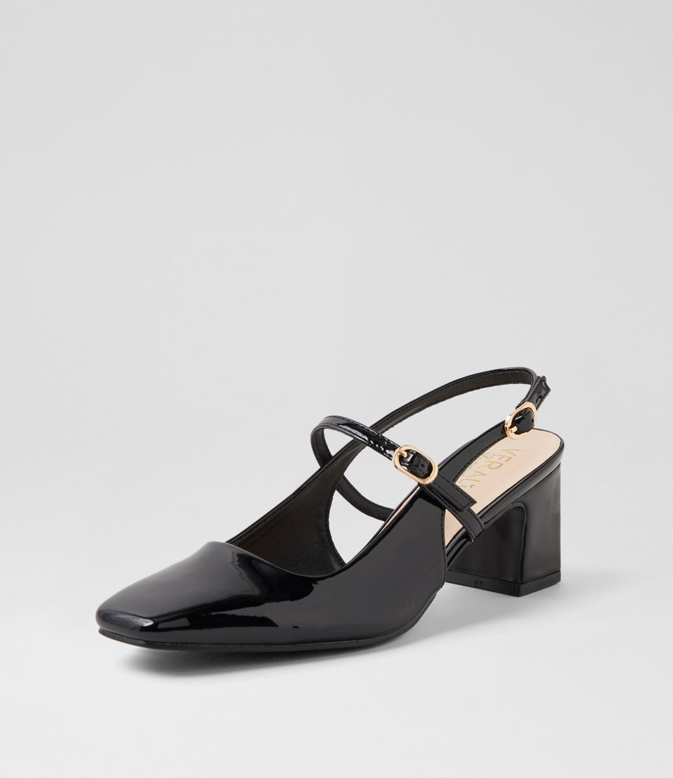 Lolita Black Patent Pu Pump Heels
