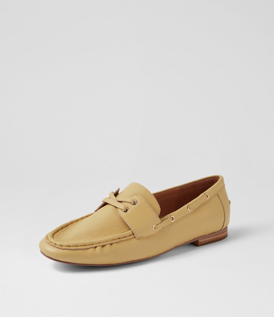 Ghesica Lemon Leather Loafers