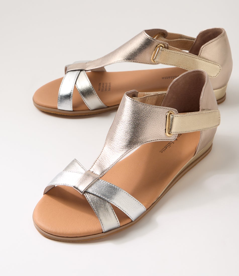 Hayzel Metallic Multi Leather Sandals