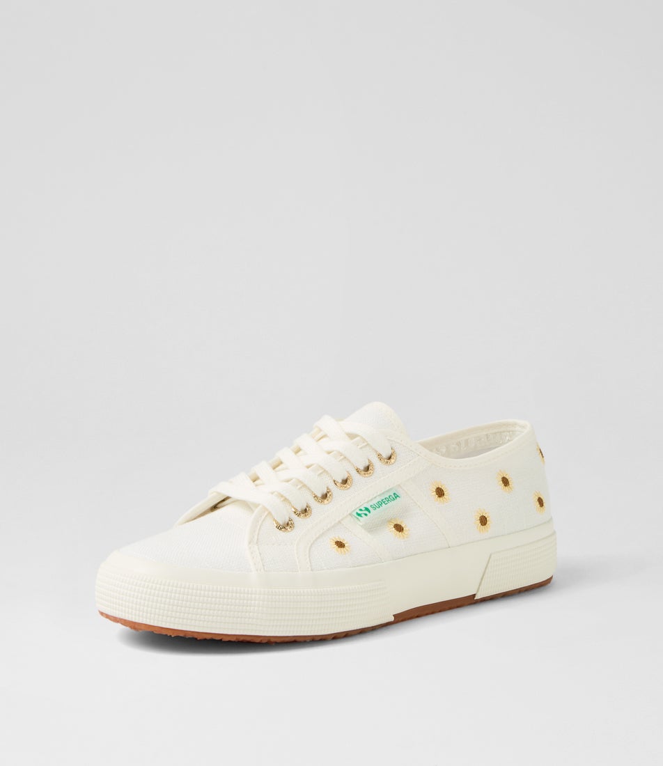 2750 Sunflower White Avorio Canvas Sneakers