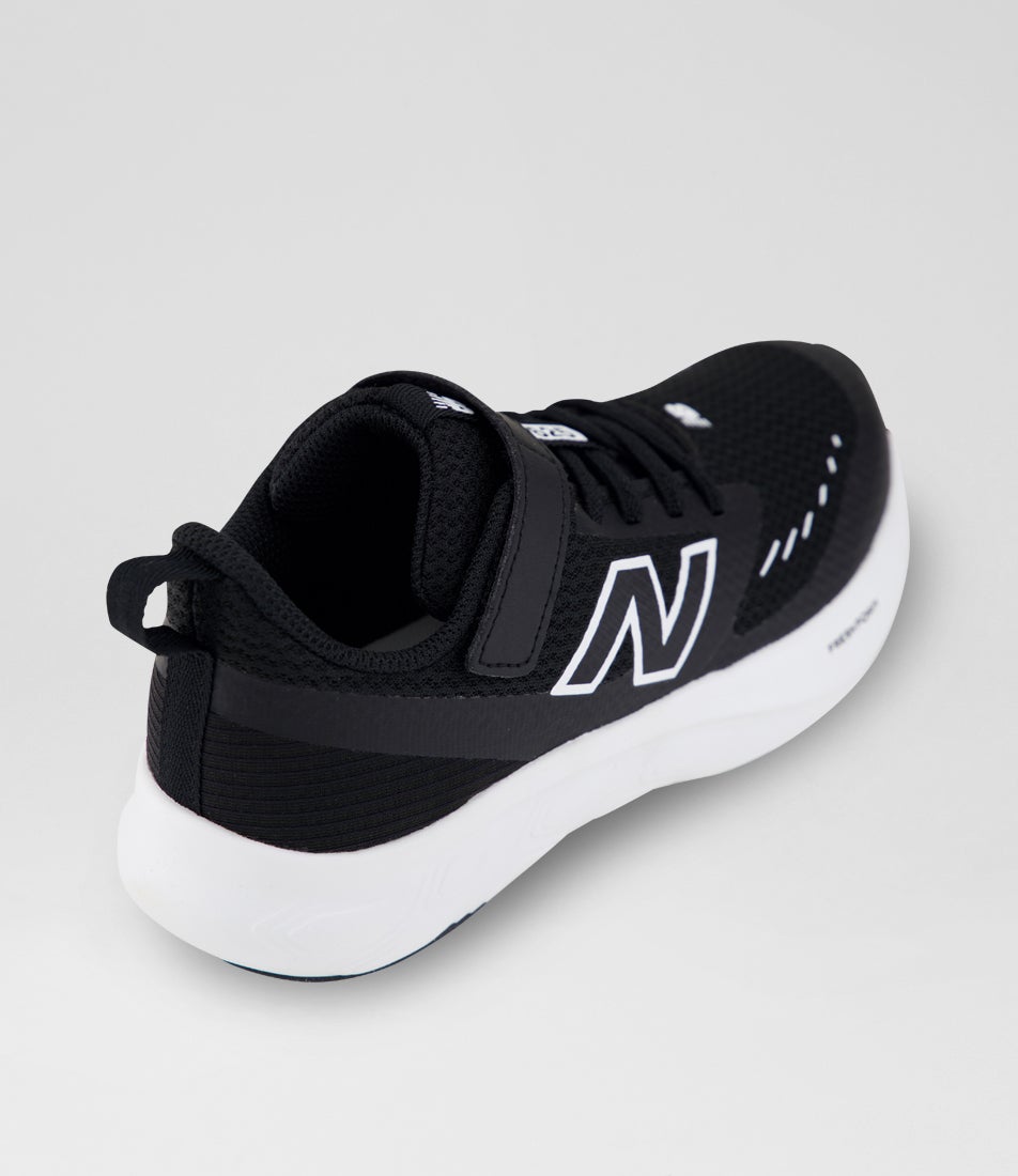 625 Junior Black White Mesh Sneakers