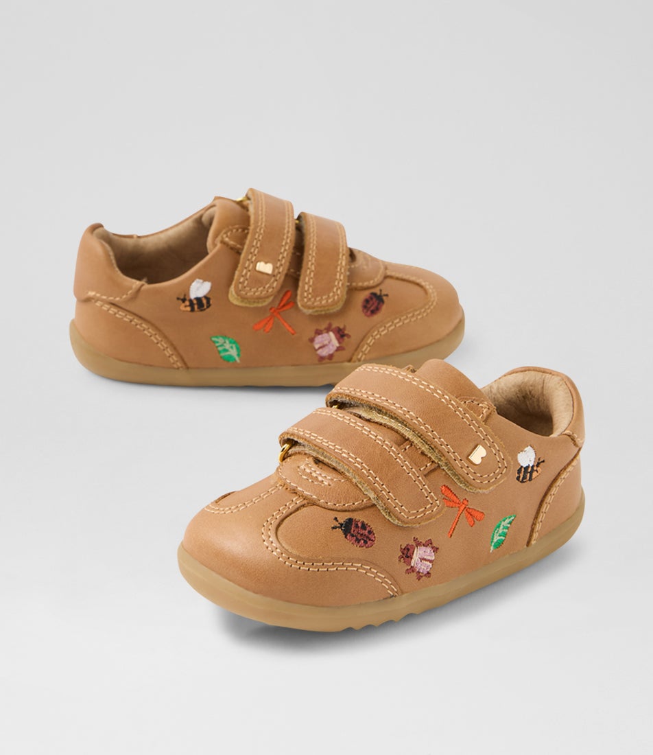 Su Buggie Infant Caramel Leather Sneakers