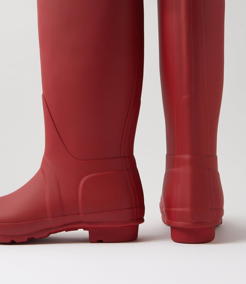 Original Tall Red Rubber Knee High Boots