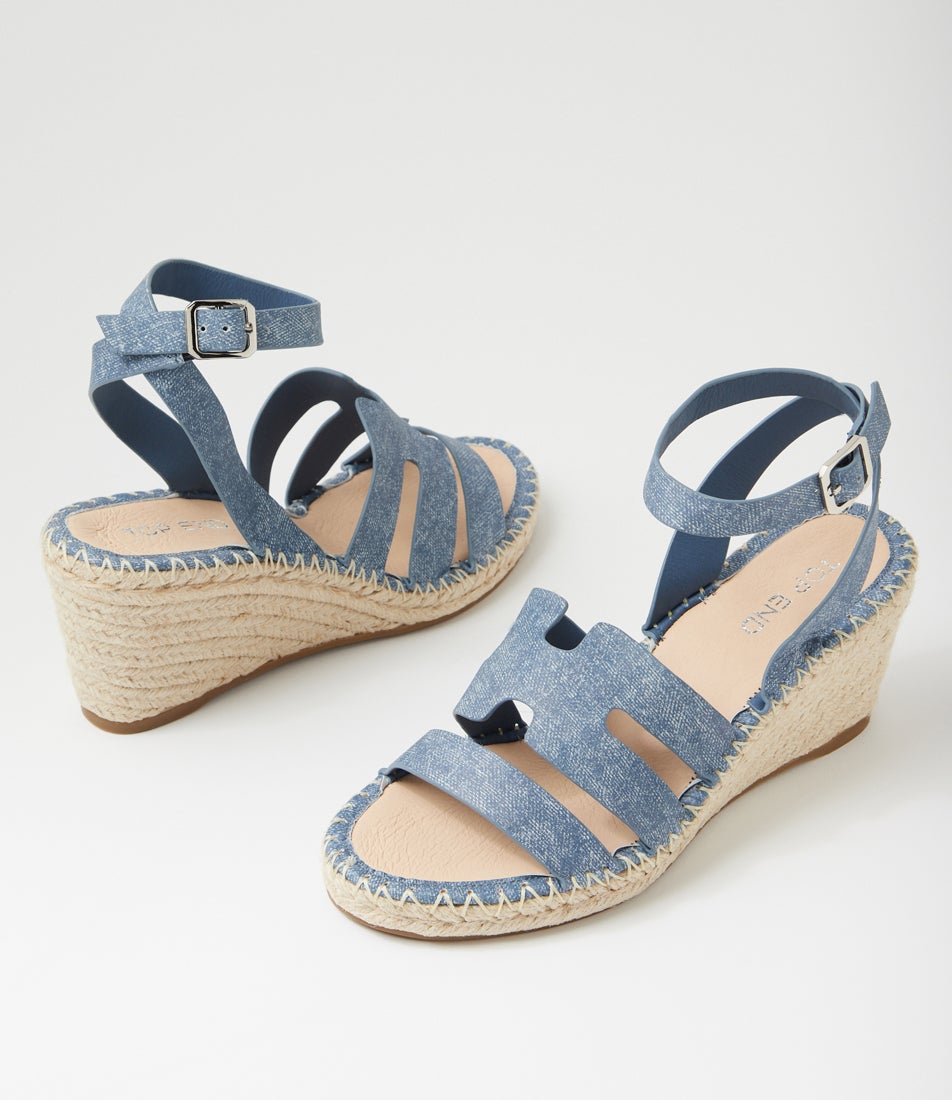 Gellies Blue Denim Leather Sandals Gellies Blue Denim Leather Sandals