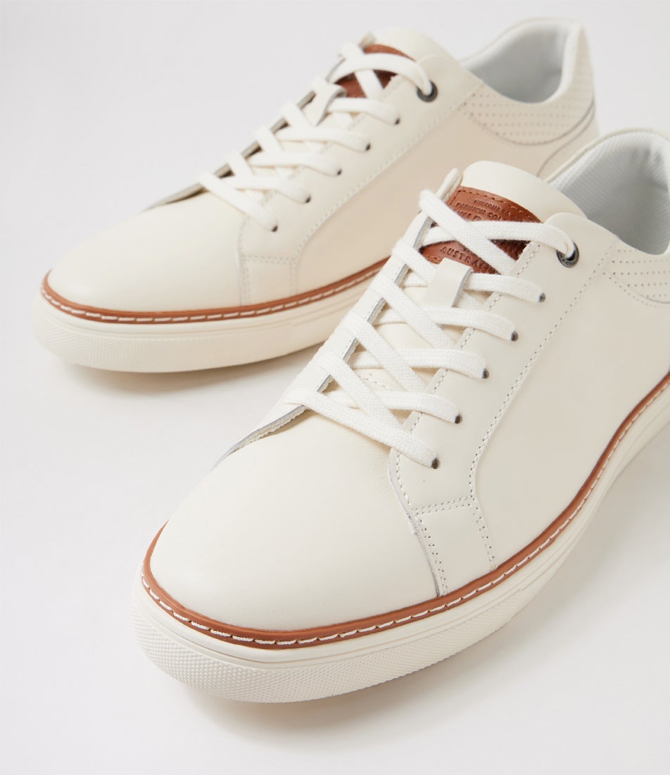 Bolton White Leather Sneakers