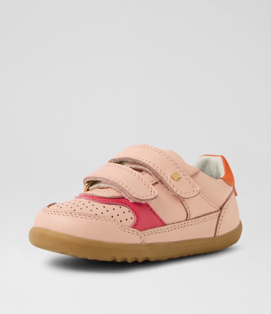 Su Hunter Toddler Cameo Rose Nasturtium Leather Flat Shoes