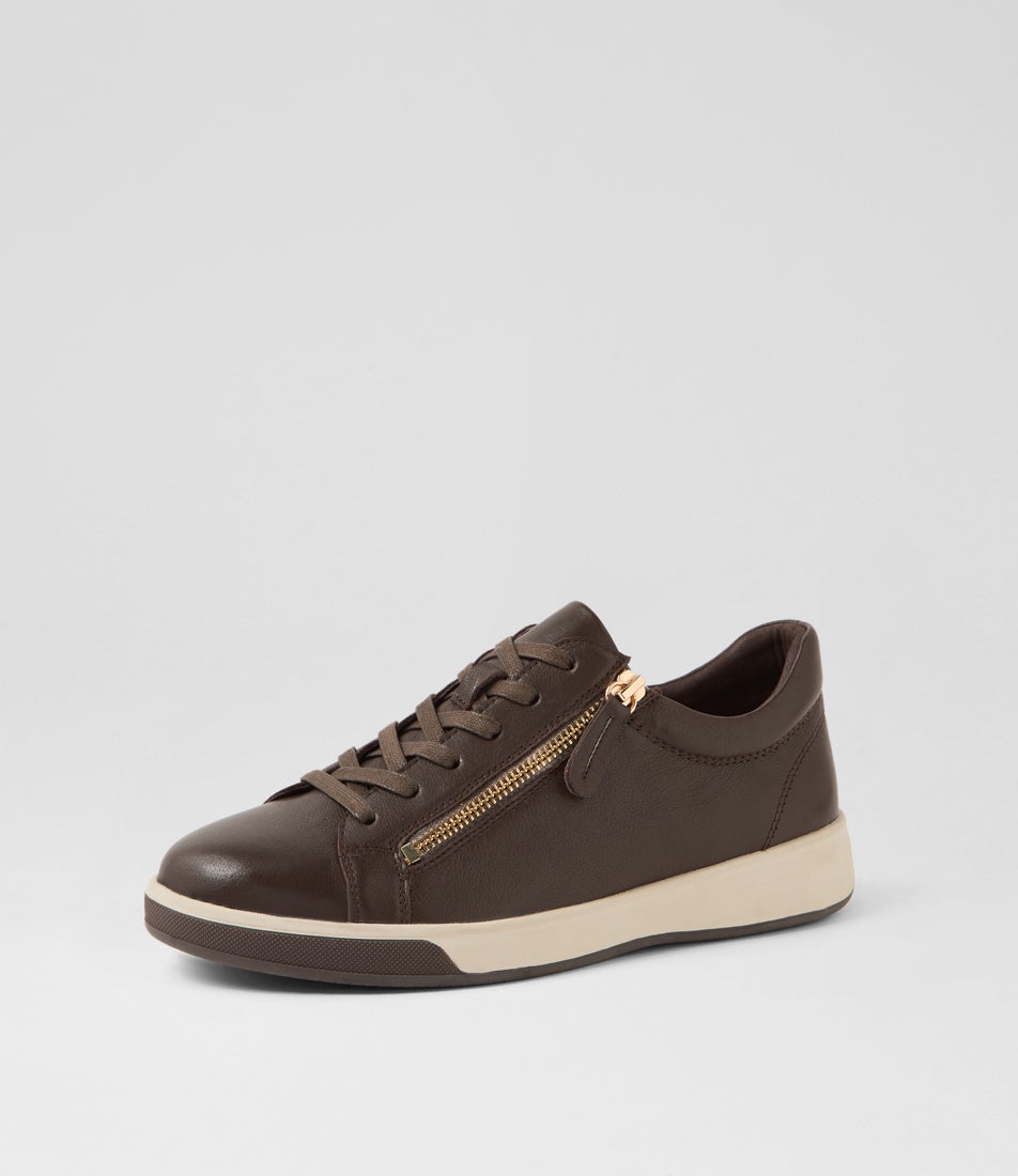 Aito Xf Choc Leather Sneakers