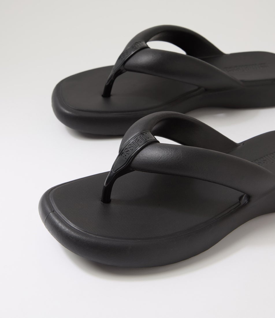 Free Low Ad Black Pvc Thongs