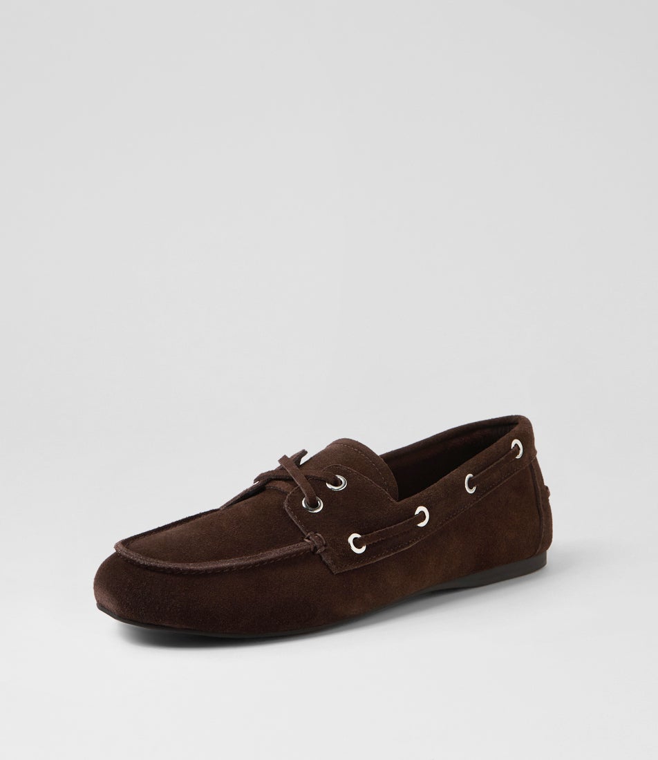 Bateau 1 Chocolate Suede Boat Shoes