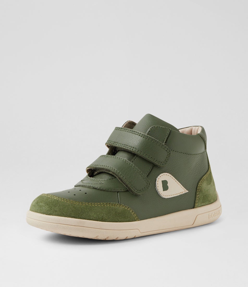 Kp Champ High 2 Junior Bronze Green Leather Ankle Boots