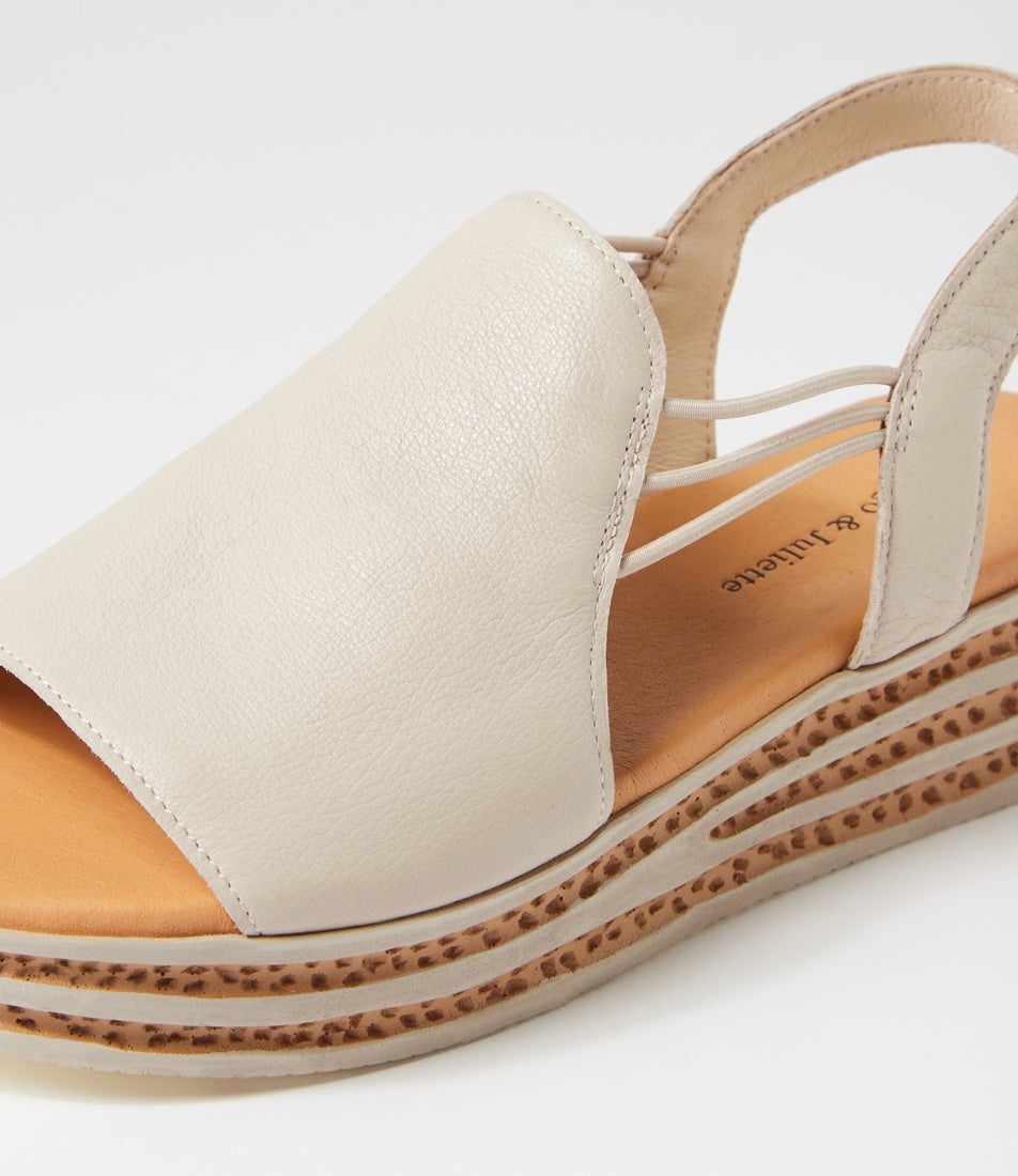 Cobra Almond Leather Sandals