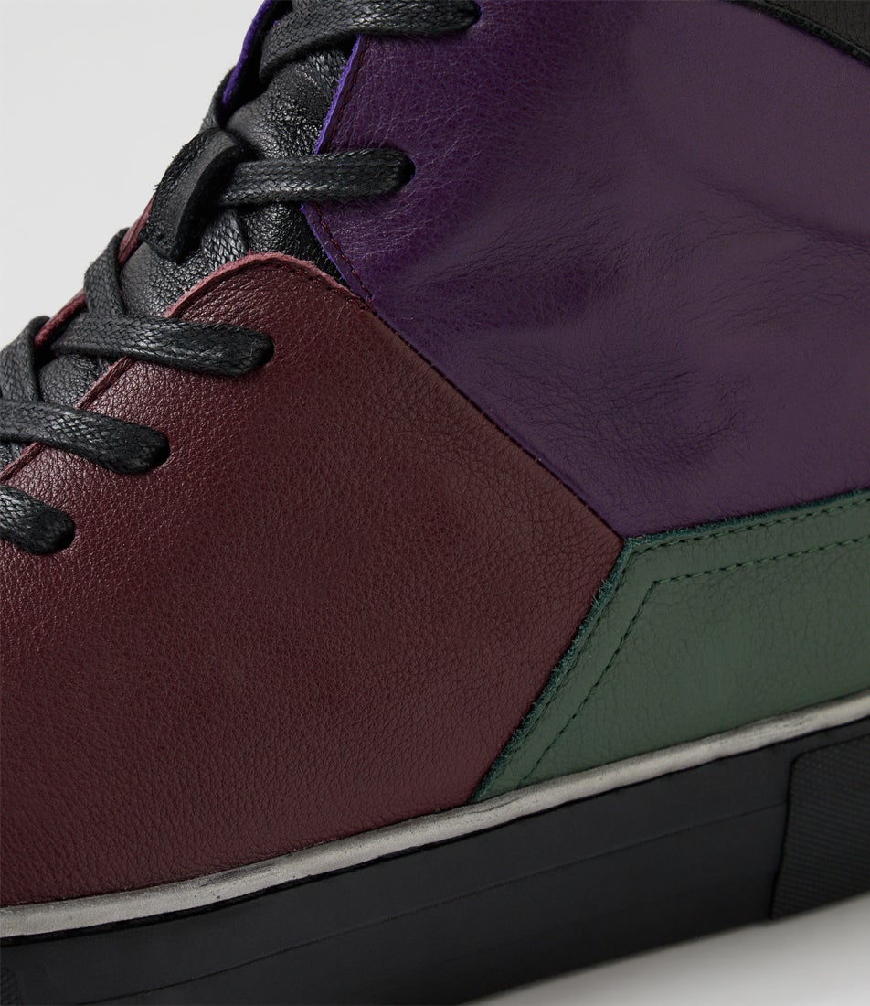 Ferays Winter Multi Leather Lace Up Boots
