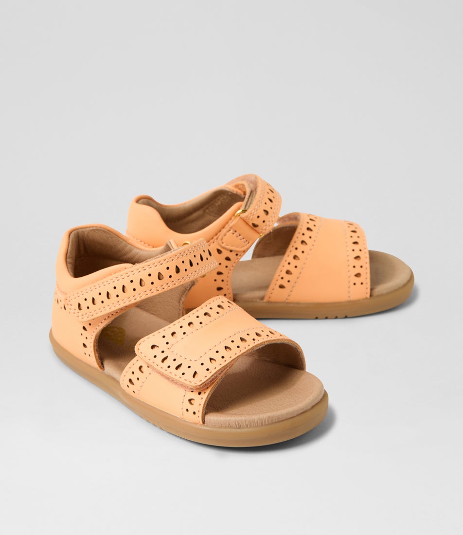 Iw Logan Toddler Peach Jelly Leather Sandals Iw Logan Toddler Peach Jelly Leather Sandals