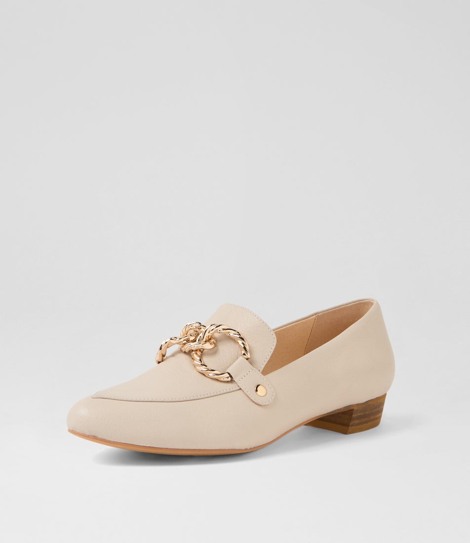 Esben Vanilla Leather Loafers