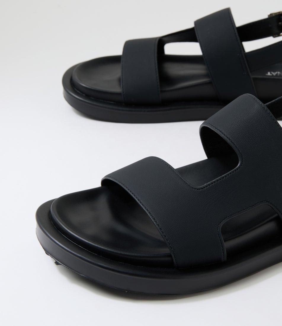 Moai Black Sandals
