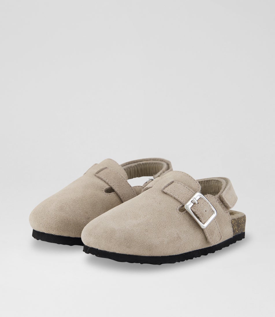 Frankie 2 Toddler Taupe Suede Flat Shoes