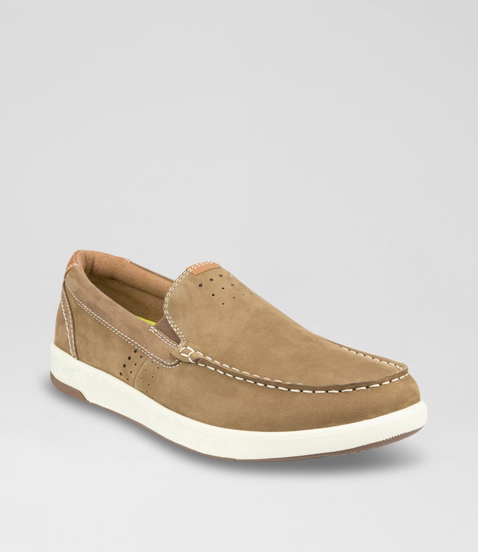 Crossover Moc Slip On Mushroom Nubuck Loafers