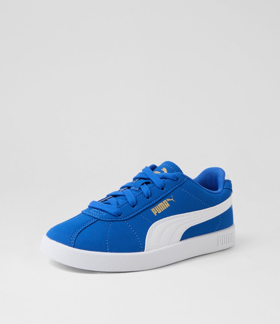 Club 2 Junior Mountain Blue White Suede Sneakers