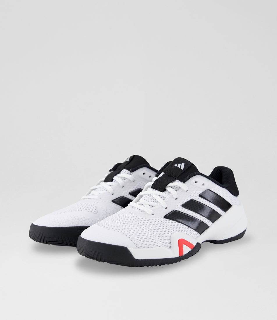 Barricade Junior White Core Black Fabric Sneakers