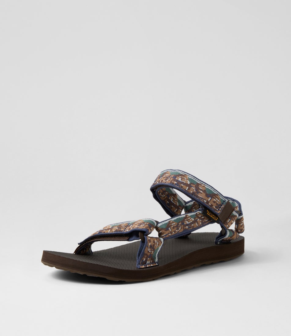 M Original Universal Desert Mosaic Chocolate Fabric Sandals