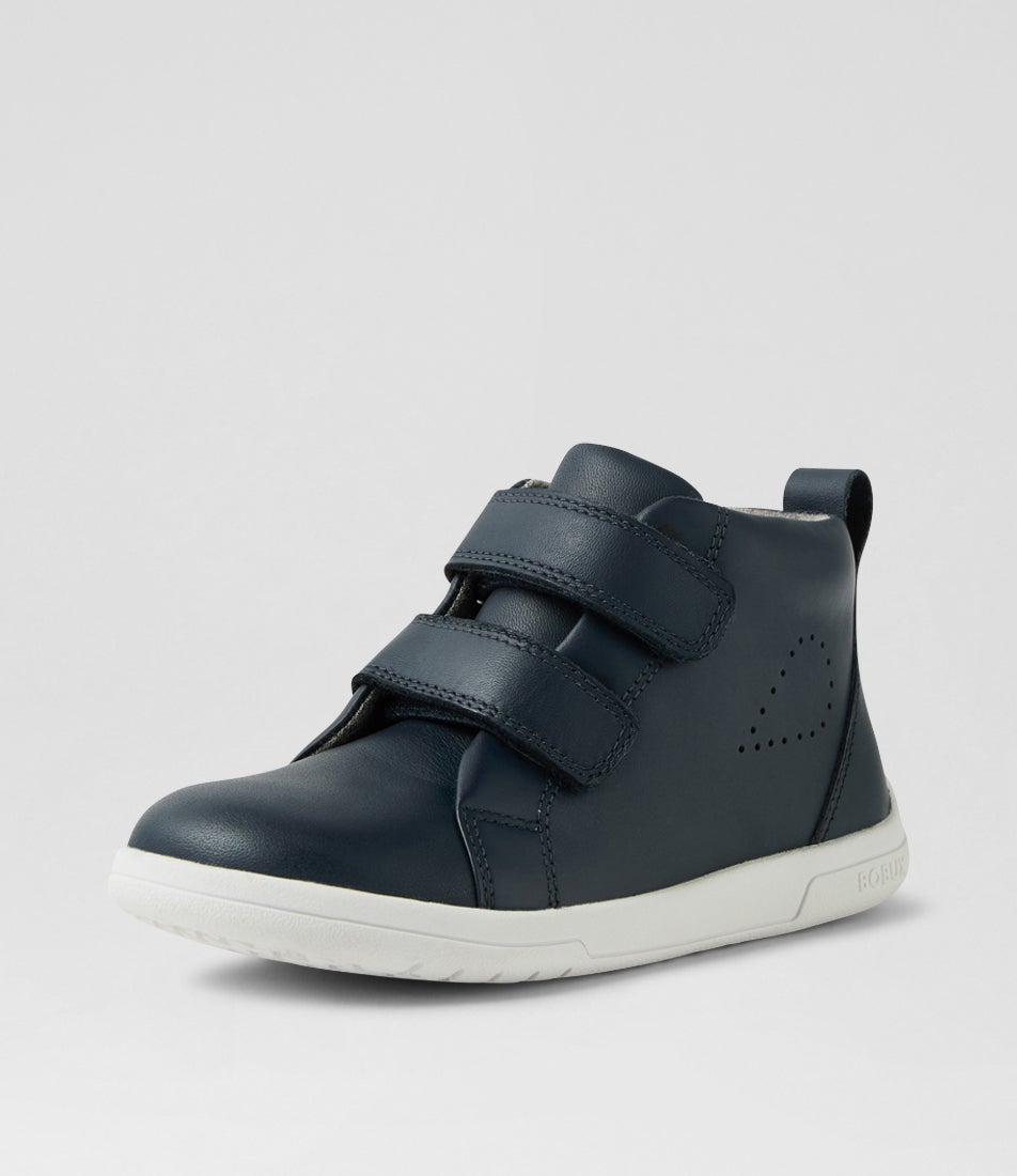 Kp Grass Court High 2 Junior Navy Leather Ankle Boots
