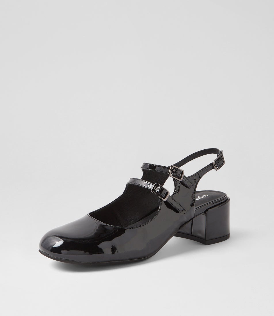 Warel Black Patent Leather Heels Warel Black Patent Leather Heels
