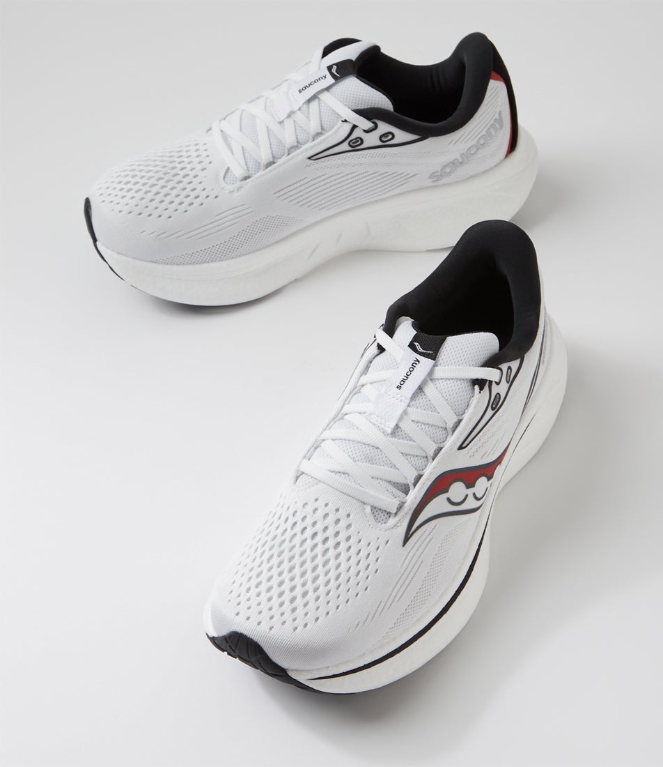 Ride 18 M White Black Fabric Sneakers