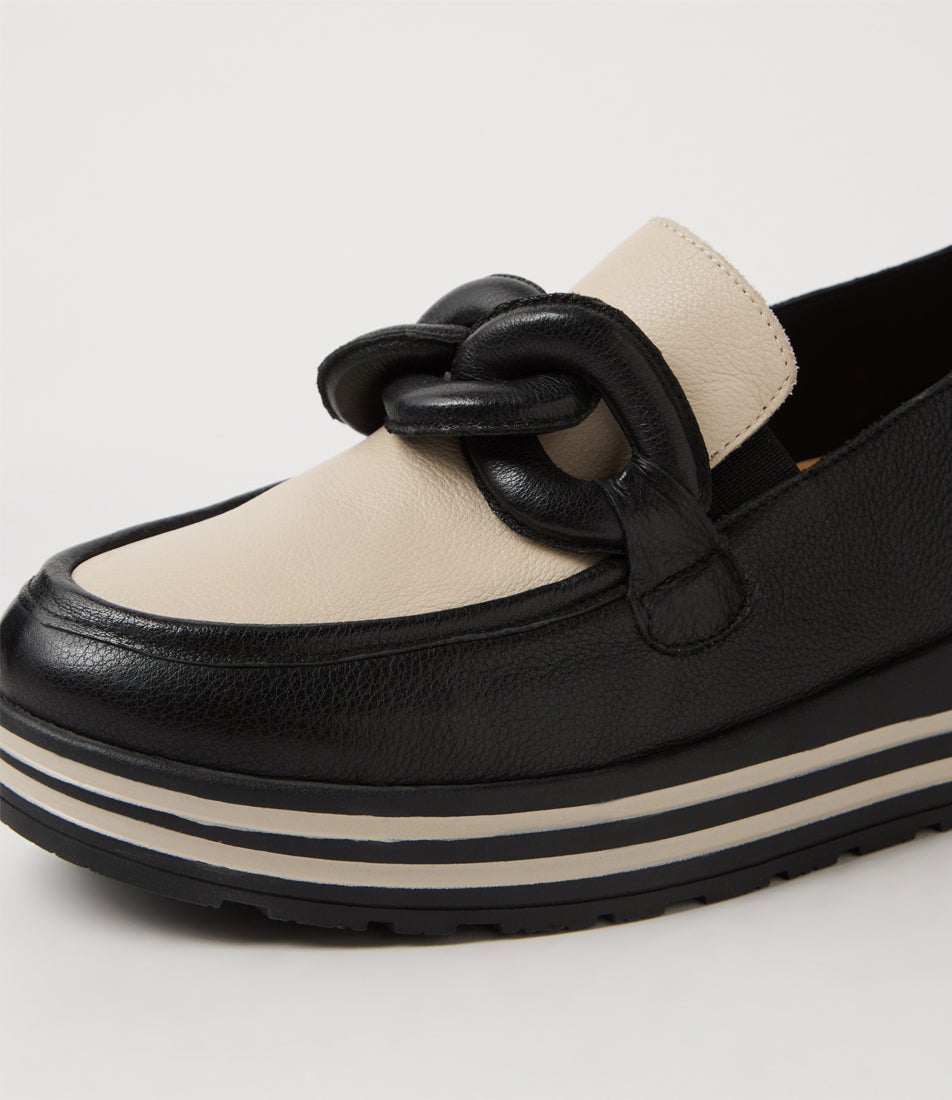 Vyrons Xf Black Almond Leather Sneakers