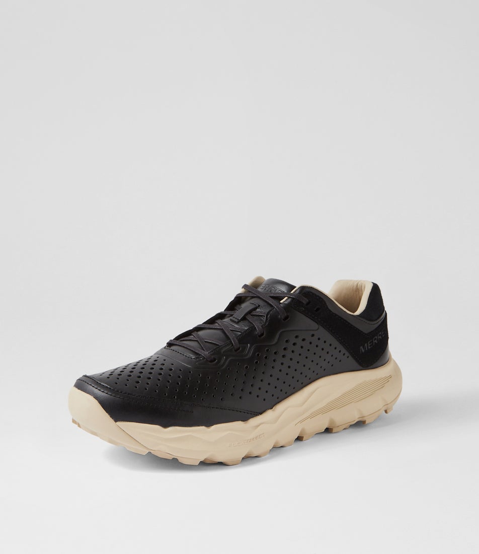 Nova 4 Traveller Lace Black Leather Sneakers