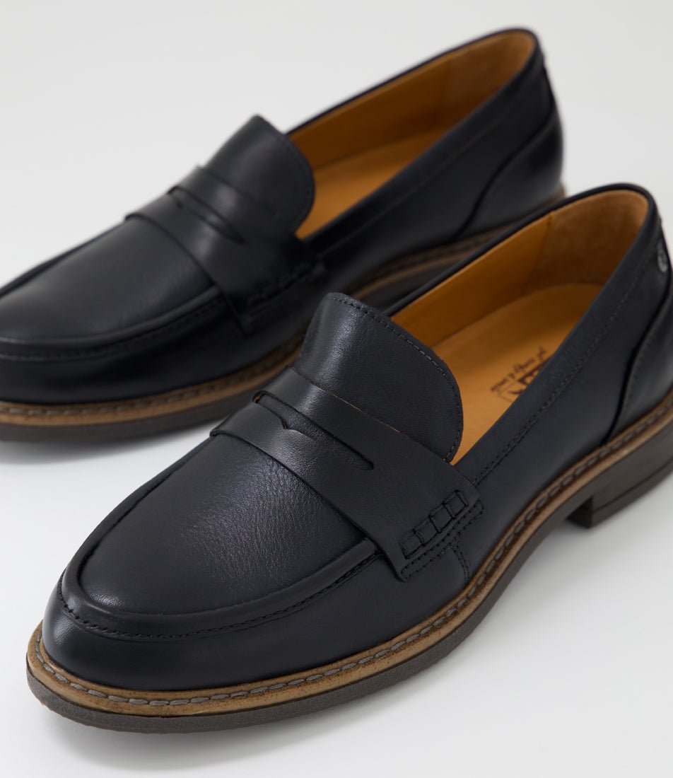 Aldaya 41 Black Leather Loafers