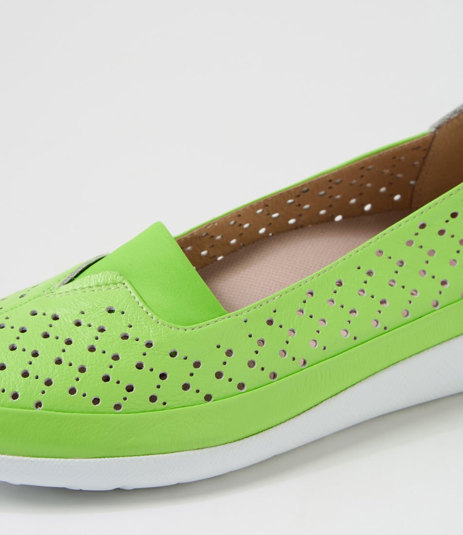 Unki Xf Multi Lime Leather Sneakers