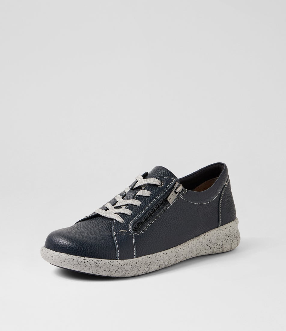 Solar W Ink Leather Sneakers