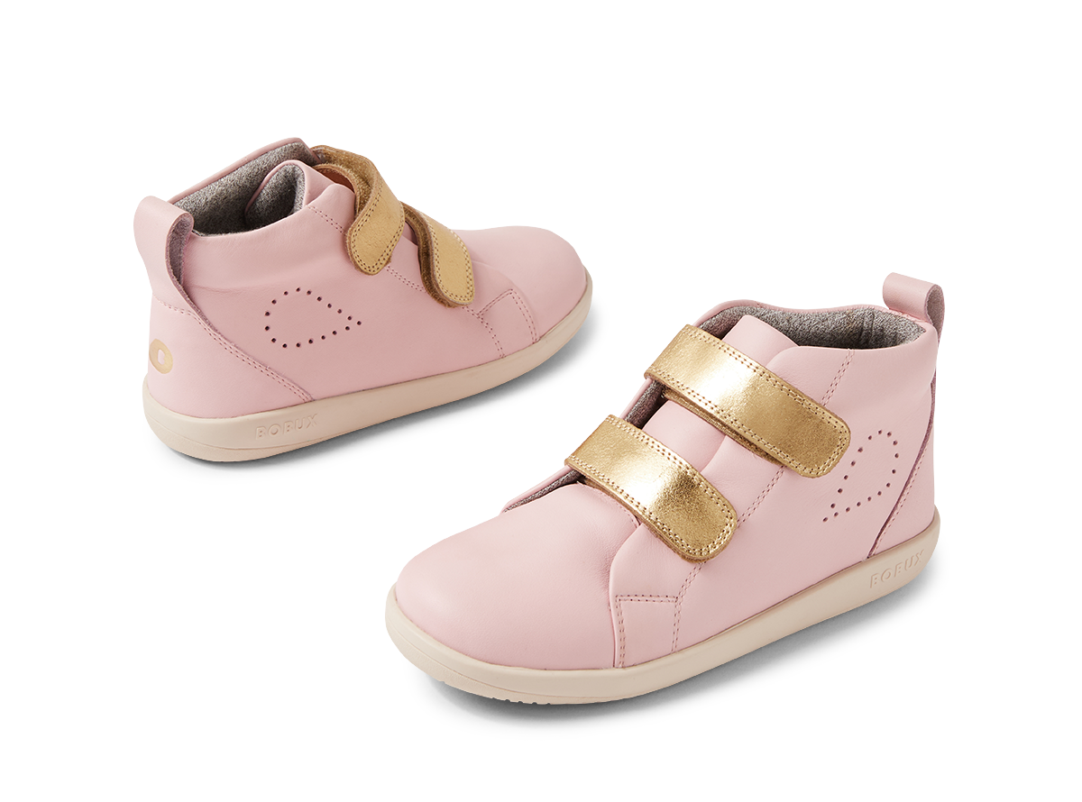 Kp Grass Court High Junior Ballet Pink Leather Ankle Boots