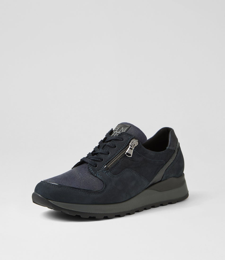 Hiroko 15 Notte Mix Leather Sneakers
